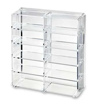 byAlegory Acrylic Makeup Eyelashes 'Lash' Organizer 10 Space Beauty Storage Designed To Stand Or Lay...