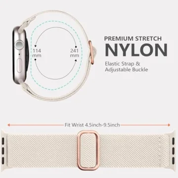 Maledan Elastic Nylon Bands for Apple Watch Sizes