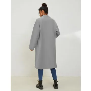 UANEO Women's Cozy Wool Blend Oversized Winter Coat