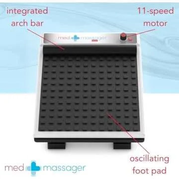 MedMassager Foot Massager Plus | Deep Tissue Massage Therapy, at-Home Massager, Dual Speed, Portable & Compact, Fast Relief from Neuropathy, Improves Blood Circulation | MMF06