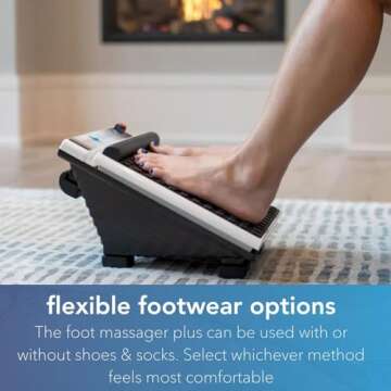 MedMassager Foot Massager Plus | Deep Tissue Massage Therapy, at-Home Massager, Dual Speed, Portable & Compact, Fast Relief from Neuropathy, Improves Blood Circulation | MMF06