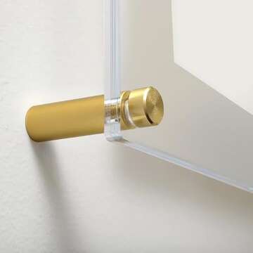 Wexel Art 1.5" Gold Stainless Steel Mounting Hardware for Acrylic Floating Frames (Pack of 4)