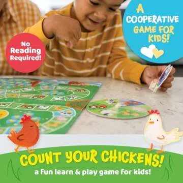 Peaceable Kingdom Count Your Chickens and Snug as a Bug Cooperative Board Games for Kids Bundle