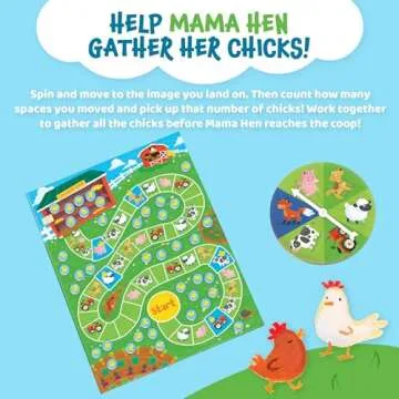 Peaceable Kingdom Count Your Chickens and Snug as a Bug Cooperative Board Games for Kids Bundle