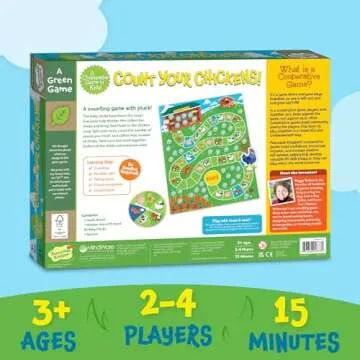 Peaceable Kingdom Count Your Chickens and Snug as a Bug Cooperative Board Games for Kids Bundle