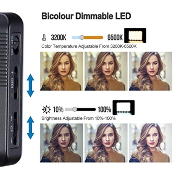 VIJIM VL120 LED Video Light Portable Dimmable Bi-Color