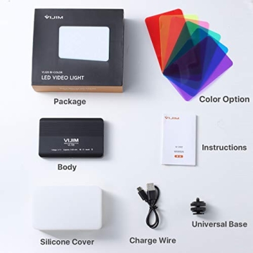 VIJIM VL120 LED Video Light Portable Dimmable Bi-Color