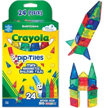 Crayola Mini Magnetic PIP-Tiles STEM Travel Toys Kids 3+