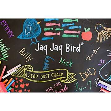 Jaq Jaq Bird Dust-Free Non-Toxic Chalk 12 Colors