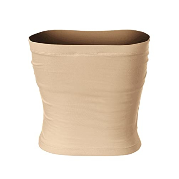 MixMatchy Women's Double Layered Tube Top with Bra