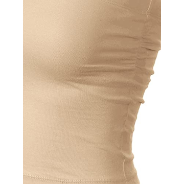 MixMatchy Women's Double Layered Tube Top with Bra