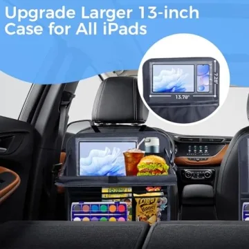 RZOIXUUR Backseat Car Organizer 2-Pack with Tablet Holder
