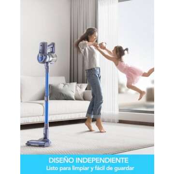 Greenote Cordless Vacuum Cleaner 23KPA, 30 Minutes Run Time, Lightweight Stick Vacuum Cordless, Removable Battery, Suitable for Home Car Hard Floors Carpets