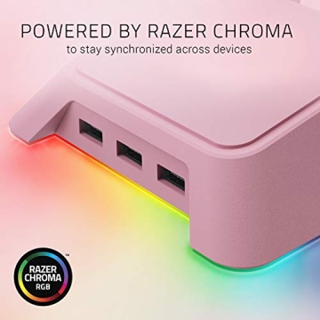 Razer Chroma Headphone Stand with USB Hub - Quartz Pink