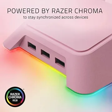 Razer Chroma Headphone Stand with USB Hub - Quartz Pink