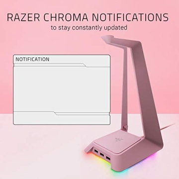 Razer Chroma Headphone Stand with USB Hub - Quartz Pink