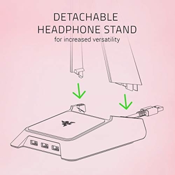 Razer Chroma Headphone Stand with USB Hub - Quartz Pink