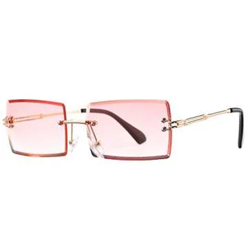 Trendy Rectangle Sunglasses with UV400 Protection