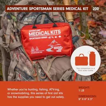 Adventure Medical Kits Sportsman 200 First Aid Kit for 4 People