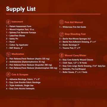 Adventure Medical Kits Sportsman 200 First Aid Kit for 4 People