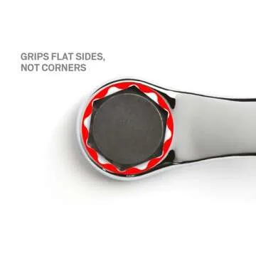 TEKTON 17 x 19 mm Offset Box End Wrench for Tight Spaces