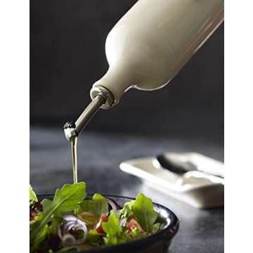 Emile Henry Made In France Oil Bottle,Blue Flame