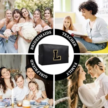 Stylish Personalized Initial Makeup Bag - Great Gift!