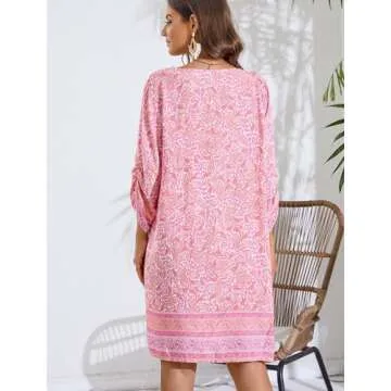 HOTOUCH Summer Floral Dress - Beach Wear for Women