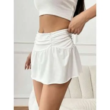 Chic Milumia Women Ruched Mini Skirt for Stylish Look