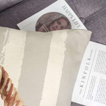 4TH Emotion Gray Easter Pillow Covers Set of 4 for Spring Decor