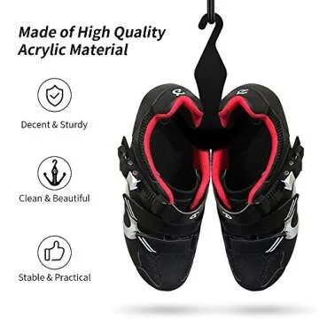 2 Pack Acrylic Shoe Hanger Compatible with Peloton Bike
