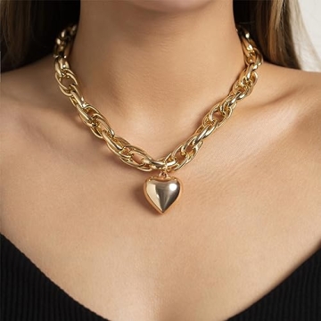 Your Always Charm Chunky Gold Necklace for Women