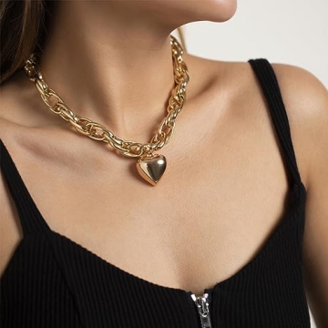 Your Always Charm Chunky Gold Necklace for Women
