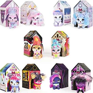 Present Pets Mini, Surprise Plush 3-Inch Mystery Pack, UNbox for a Pop-Up Surprise Collect All 10