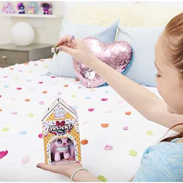 Present Pets Mini, Surprise Plush 3-Inch Mystery Pack, UNbox for a Pop-Up Surprise Collect All 10