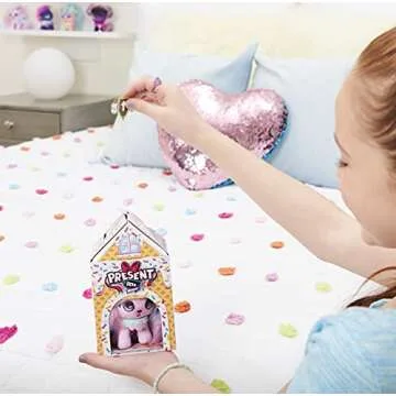 Present Pets Mini, Surprise Plush 3-Inch Mystery Pack, UNbox for a Pop-Up Surprise Collect All 10