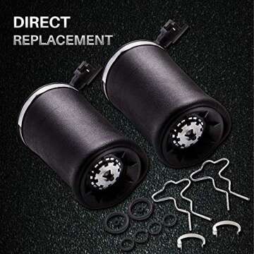 maXpeedingrods 2PCS Rear Air Suspension Spring Shock for Ford Crown Victoria 1992-2010, for Lincoln Towncar 89-20, for Mercury Grand Marquis 1989-2010 Air Ride Spring Bag 3U2Z5580PA