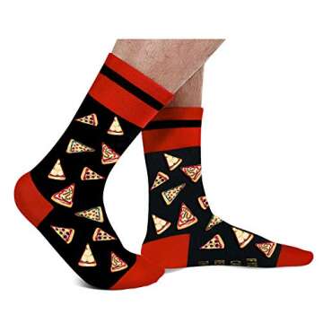 AGRIMONY Funny Socks for Men Dad Women - If You Can Read This Bring Me PIZZA Novelty Socks - Fathers...