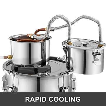 VEVOR Alcohol Still - Premium Stainless Steel Distiller with Copper Tube