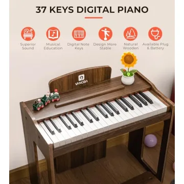 Vangoa 37 Keys Digital Piano for Kids, Educational Toy