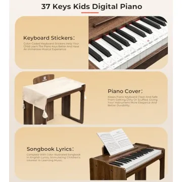 Vangoa 37 Keys Digital Piano for Kids, Educational Toy