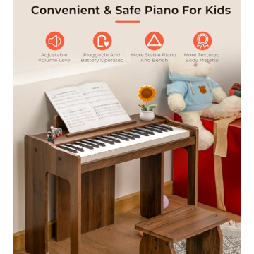 Vangoa 37 Keys Digital Piano for Kids, Educational Toy