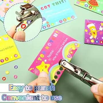 200 Colorful Punch Cards for Kids' Incentives and Rewards