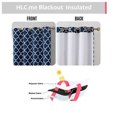 HLC.ME Blackout Curtains Set - Noise Cancelling, Thermal Draperies
