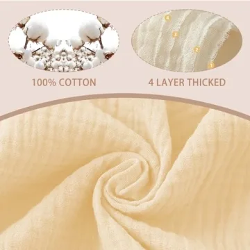 duludulu Muslin Baby Bibs for Baby Girls, Muslin Bibs Drool Bandana Bibs (Print white)