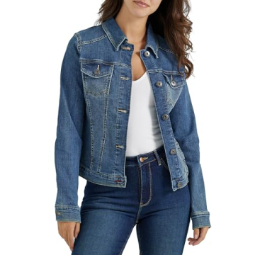 Wrangler Authentics Women's Stretch Denim Jacket - Flattering Fit and Comfort
