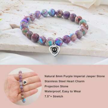 Unique Grandma Bracelet with Heartfelt I Love You Message