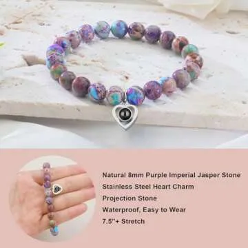 Unique Grandma Bracelet with Heartfelt I Love You Message