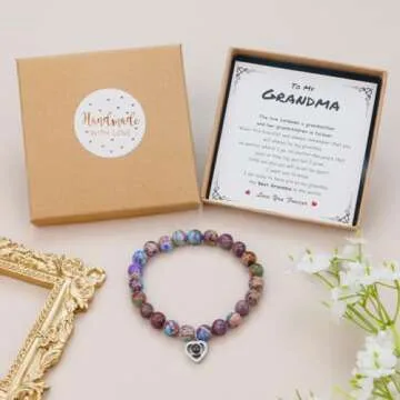 Unique Grandma Bracelet with Heartfelt I Love You Message