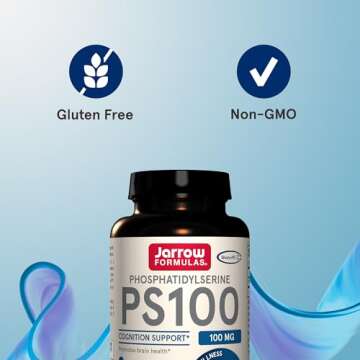 Jarrow Formulas® PS100 Phosphatidylserine, 100 mg, Dietary Supplement for Brain Health and Cognition Support, 120 Capsules, Up To a 120 Day Supply